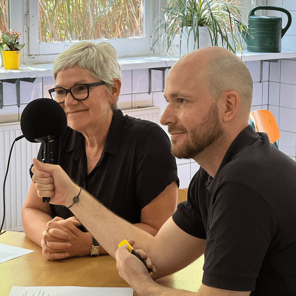 Podcast Jung & Landwirtin Aufnahme mit Anke Müller und Jan Brunkhorst