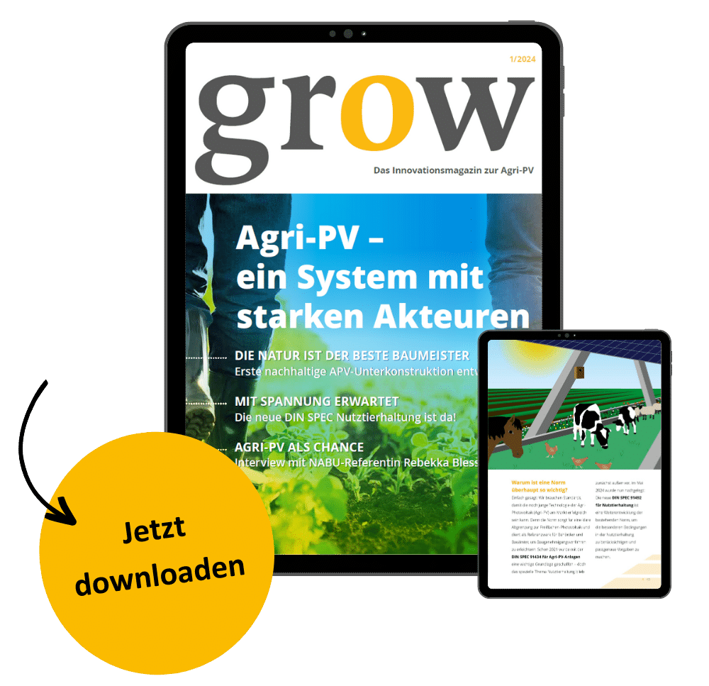 grow Das Innovationsmagazin zur Agri-PV Ausgabe 1/2024