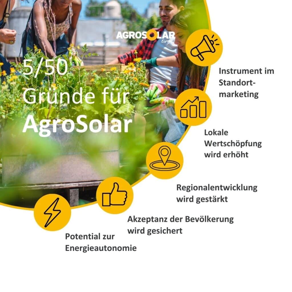 50 Gründe für Agri-PV mit AgroSolar zum Thema Kommunale Stärkung